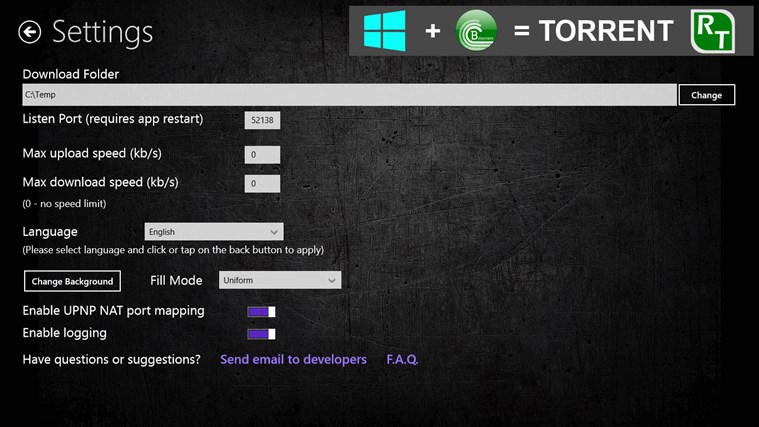 torrent on windows 8 rt iso